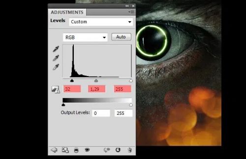 طراحی چشم deus-ex در فتوشاپ